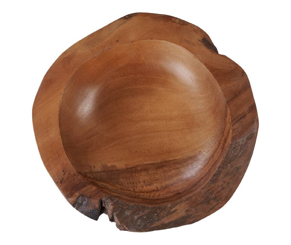 Novità Home Ciotola Scavata In Legno - Media