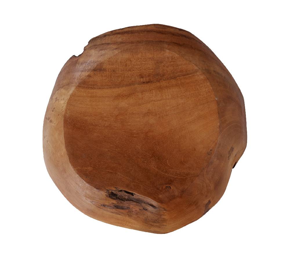 Novità Home Ciotola Scavata In Legno - Media