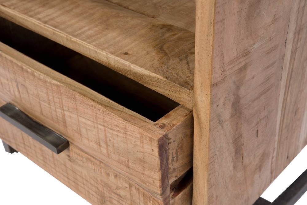 Novità Home Comodino 1 Cassetto In Legno E Metallo