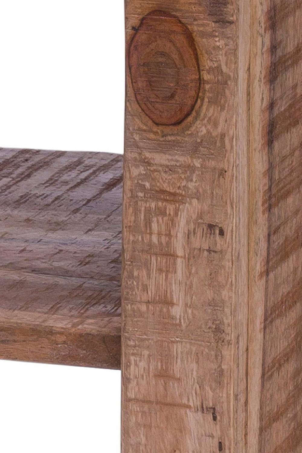 Novità Home Comodino 2 Ripiani In Legno