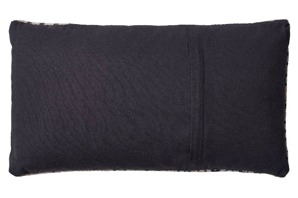 Novità Home Cuscino 30x50 Ikat Beoge E Nero