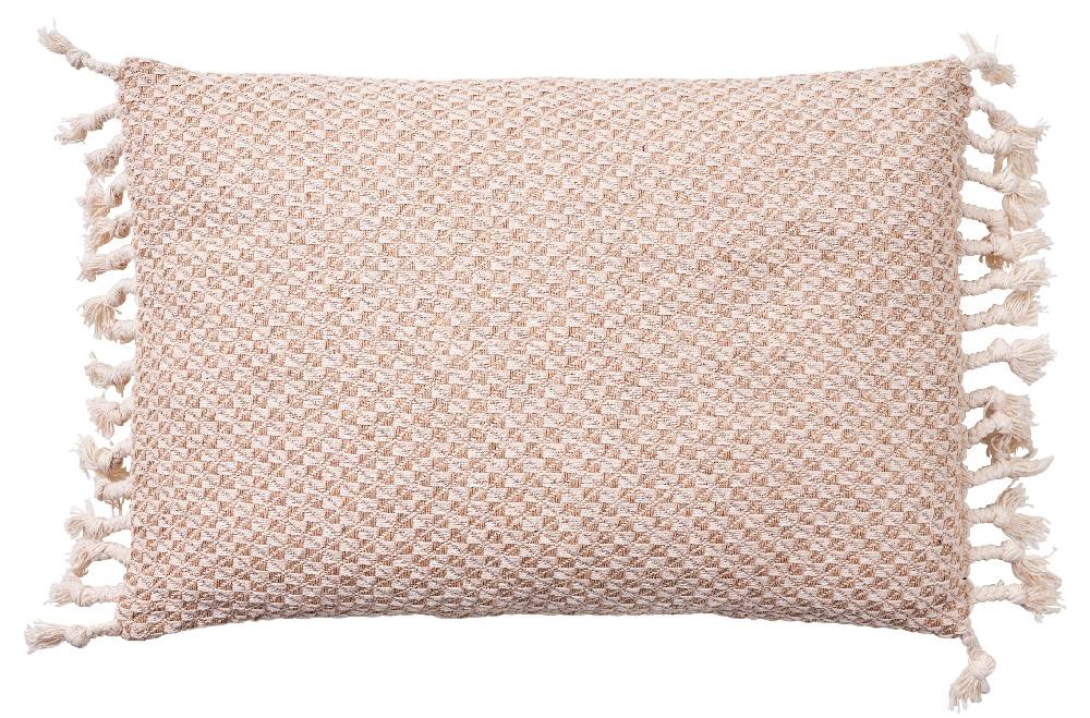 Novità Home Cuscino 40x60 jaquard con frange