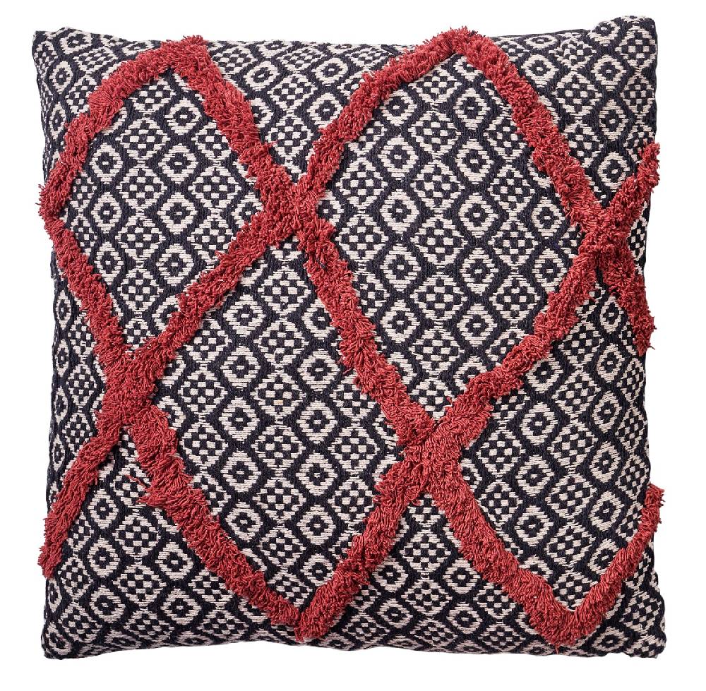 Novità Home Cuscino con ricami tessuto rosso