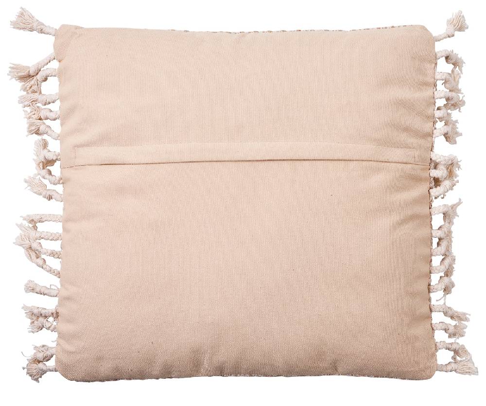 Novità Home Cuscino Jaquard 50x50 Con Frange