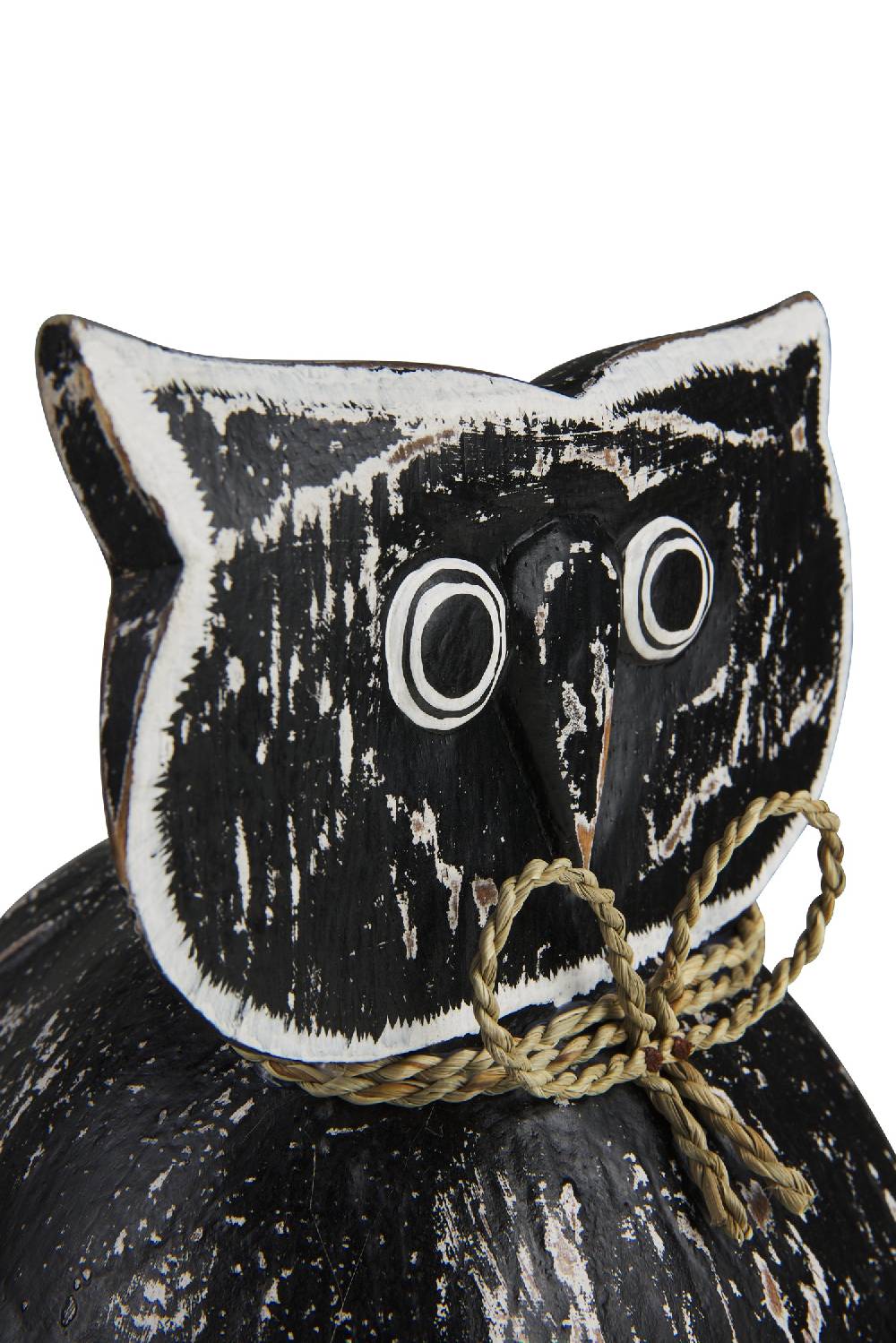 Novità Home Decor - Civetta Ali Aperte Cocco Nera