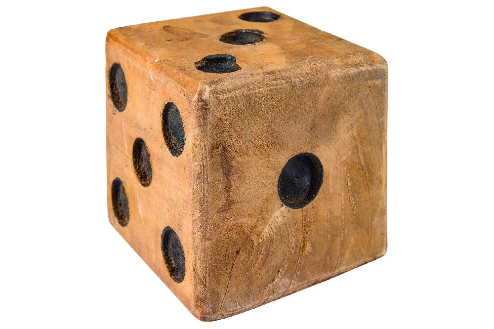 Novità Home Decor - Dado Legno Ferma Carte