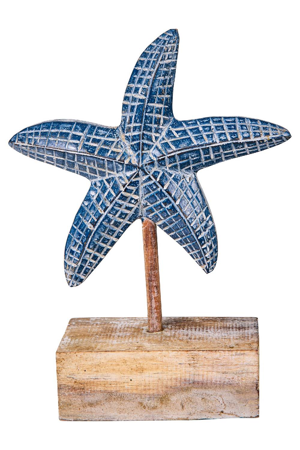 Novità Home Decor - Stella Marina Legno Mosaico Blue