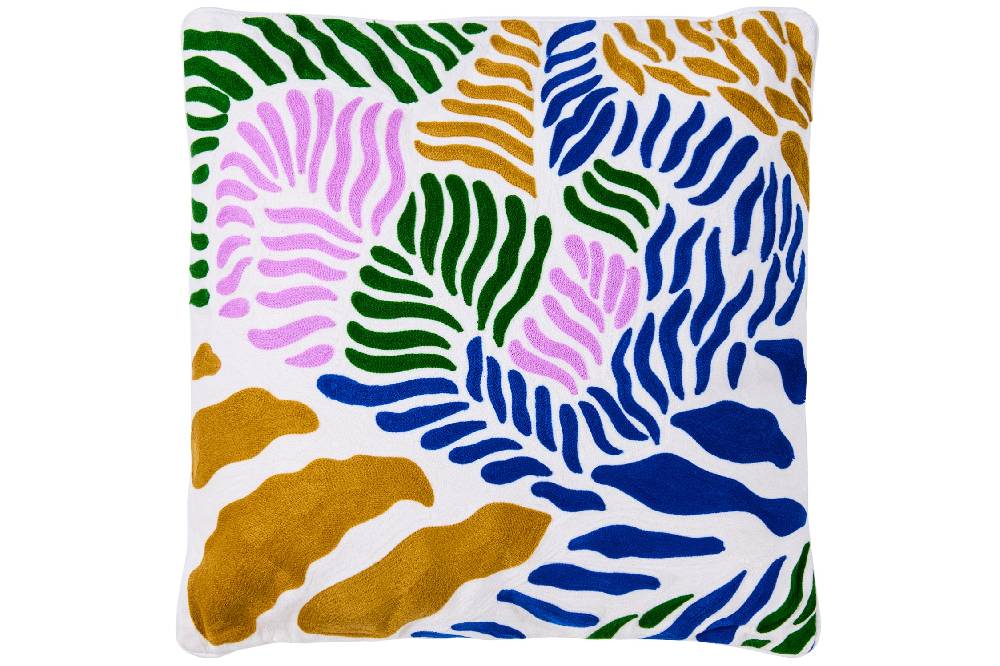 Novità Home Embrodery - Cuscino Brushstroke Leaves