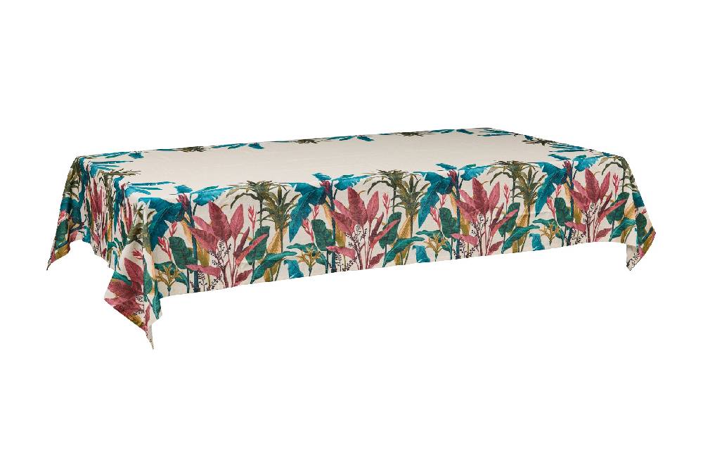Novità Home Fogliage - Tovaglia Misto Lino Stampata