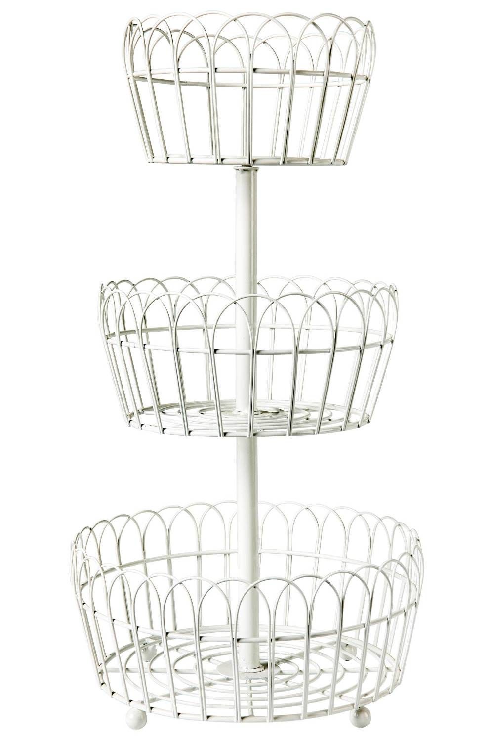 Novità Home Friendly - Porta Frutta 3 Piani Bianco