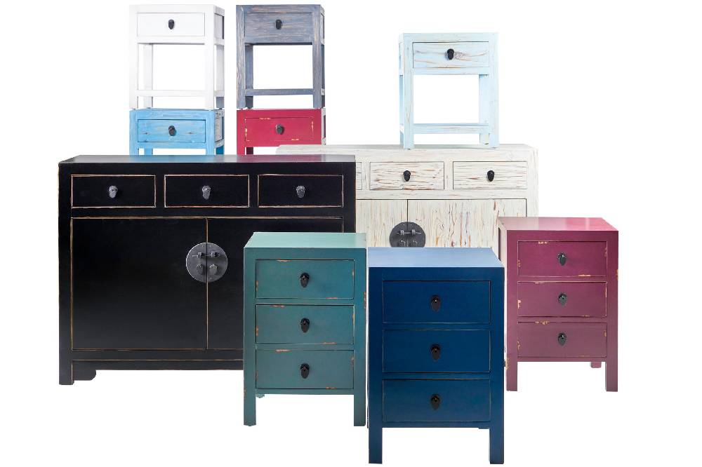 Novità Home Fuji - Comodino 1 Cassetto Greyish Blue