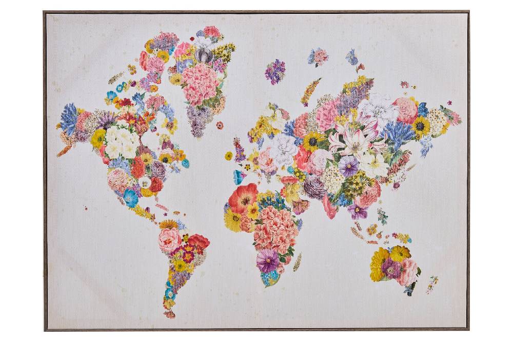 Novità Home Gallery - Tela Dipinta Floral World