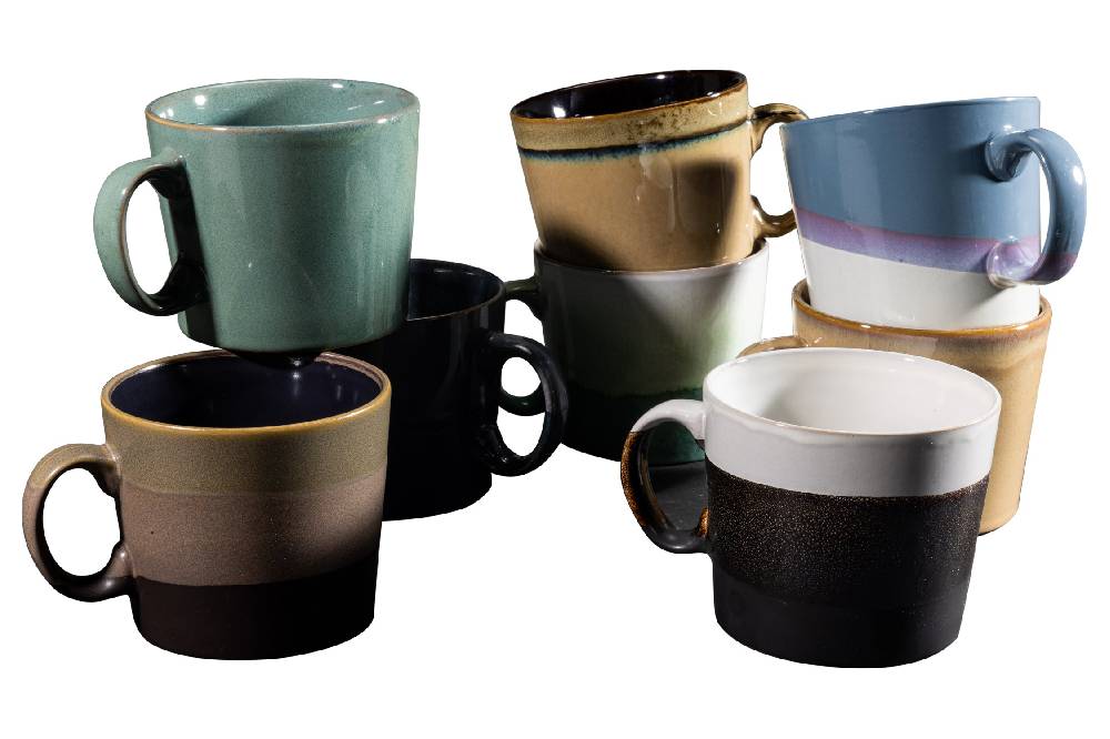 Novità Home Giant - Mug Azzurro Violetto Bianco