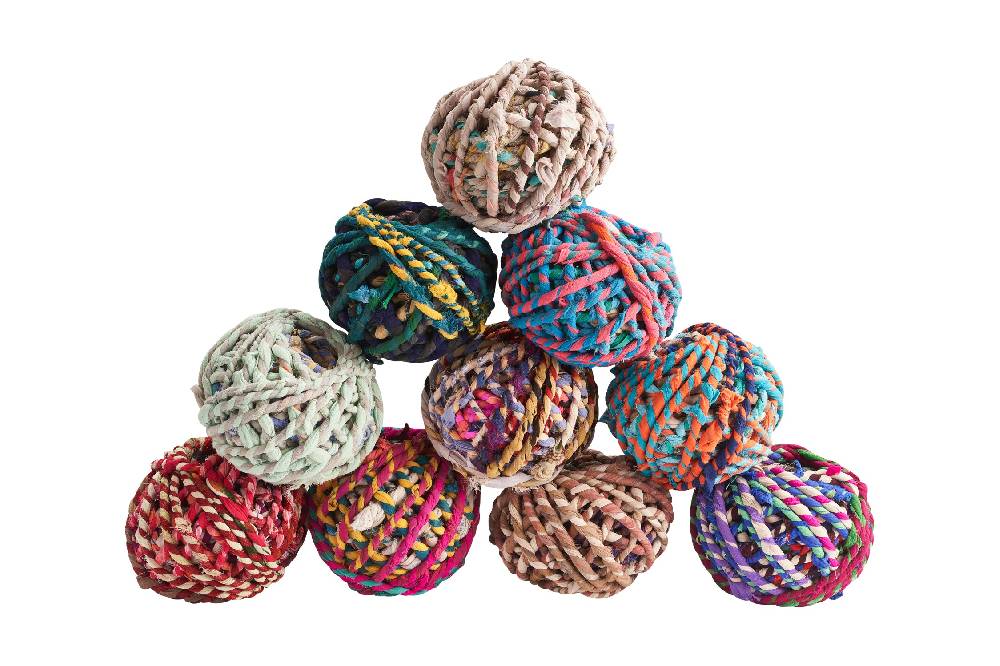 Novità Home Gomitolo In Tessuto Di Recupero