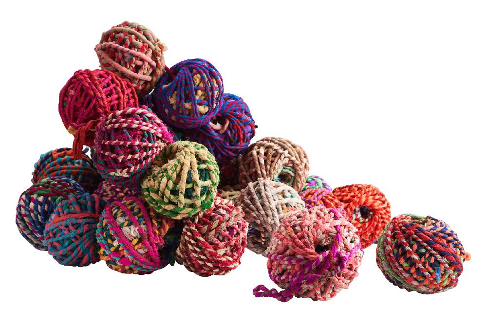 Novità Home Gomitolo in tessuto di recupero