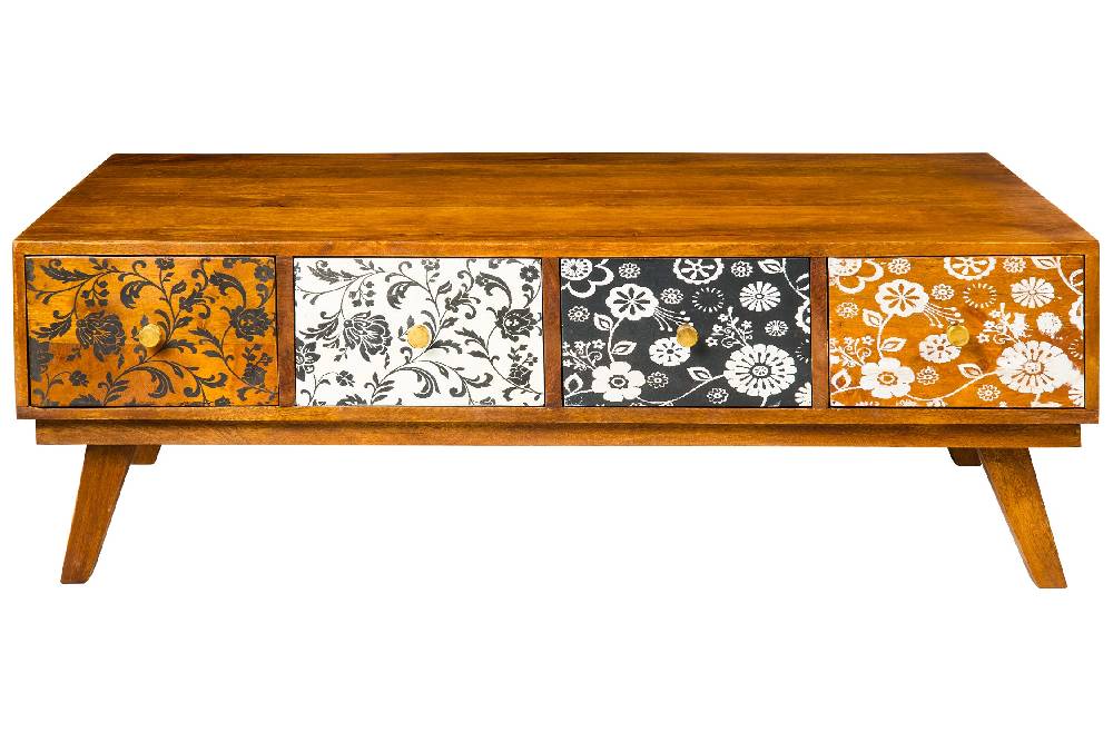 Novità Home Honfleur -Tavolo Basso 6 Cassetti