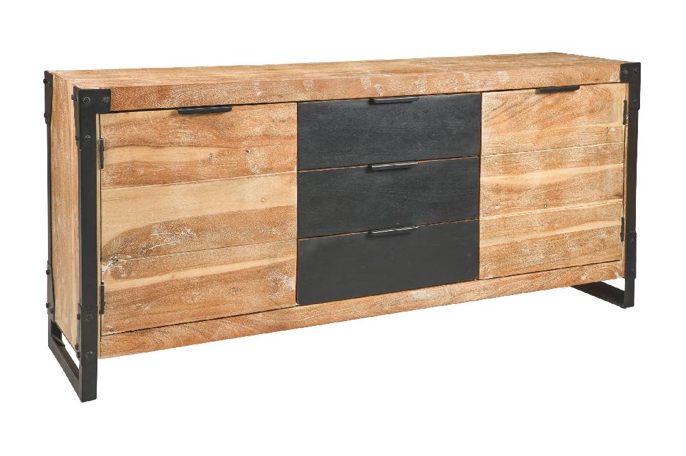 Novità Home Iron - Credenza 3 Cassetti