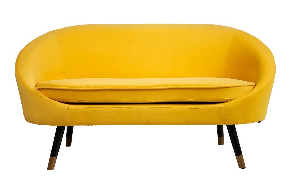Novità Home Isadora - Divano Due Posti Giallo