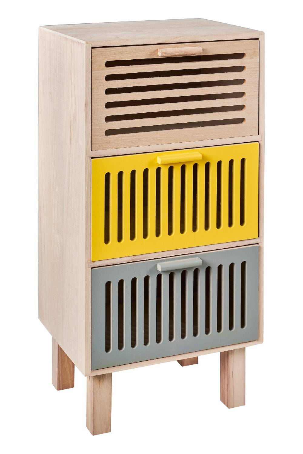 Novità Home Jordan - Comodino 3 Cassetti