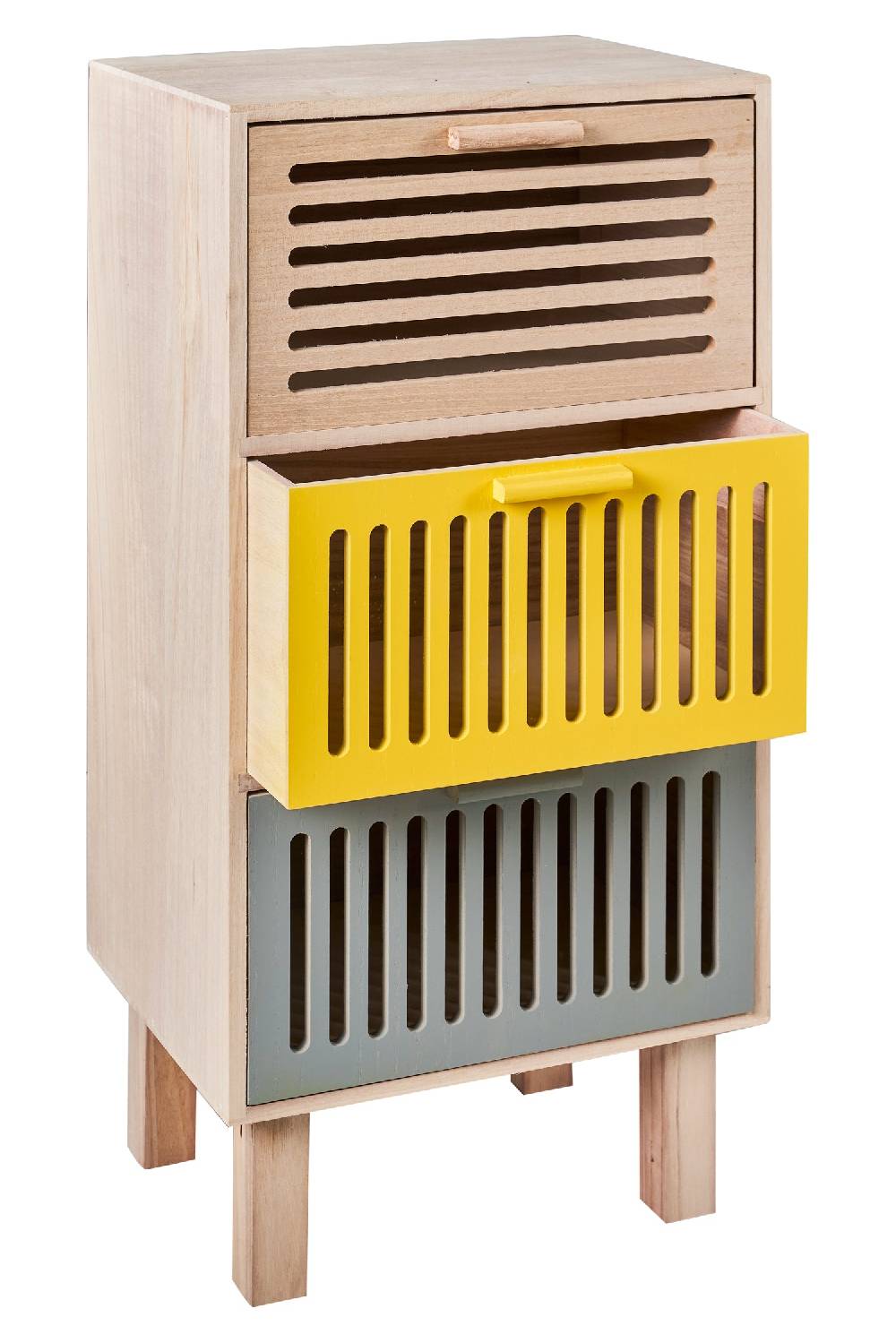 Novità Home Jordan - Comodino 3 Cassetti