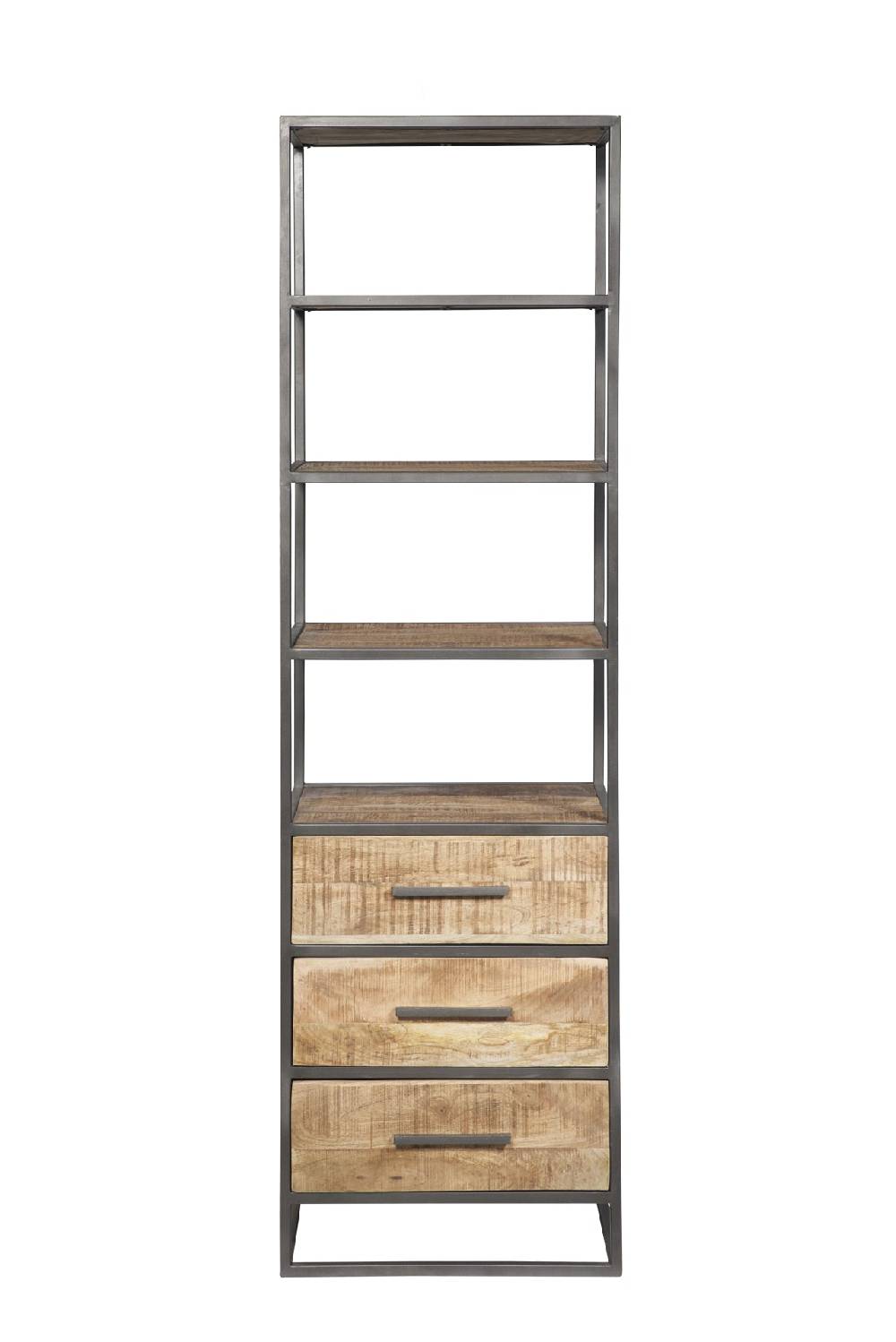 Novità Home Libreria 3 cassetti in legno e metallo