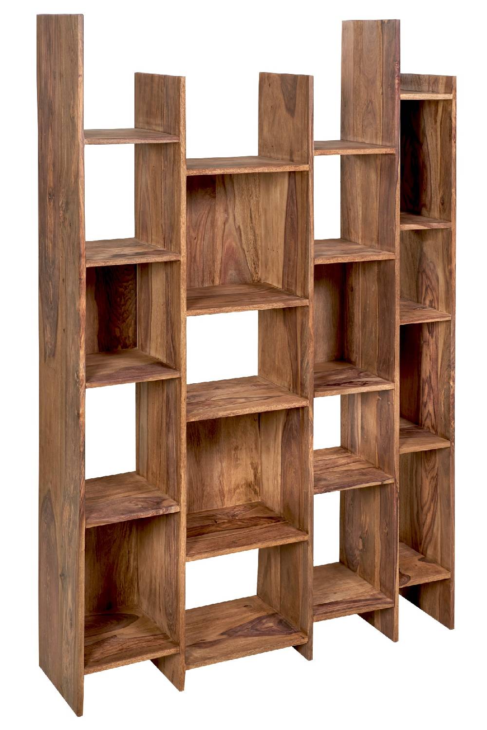 Novità Home Libreria sfalsata in legno naturale