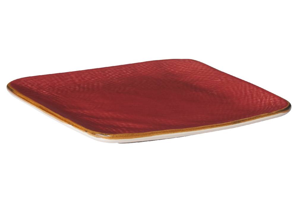 Novità Home Mediterraneo - Piattino Quadrato Rosso