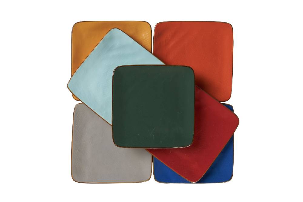 Novità Home Mediterraneo - Piattino Quadrato Rosso