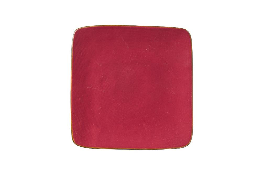 Novità Home Mediterraneo - piattino quadrato rosso
