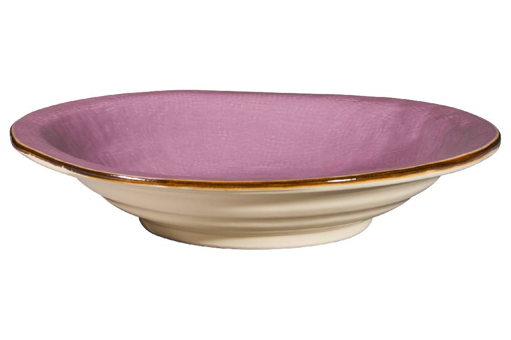 Novità Home Mediterraneo - Piatto Fondo Rosa