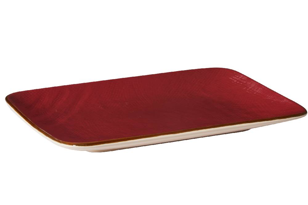 Novità Home Mediterraneo - Piatto Rettangolare Rosso
