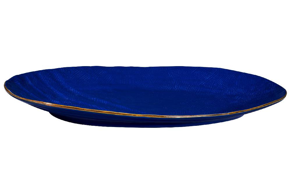 Novità Home Mediterraneo - Vassoio Grande Ovale Blu