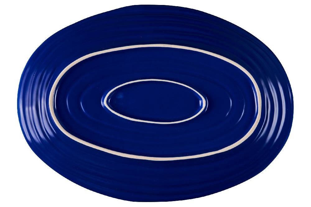 Novità Home Mediterraneo - Vassoio Grande Ovale Blu