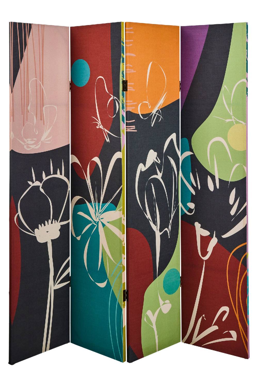 Novità Home Paravento - Day & Night 4 Ante Linen