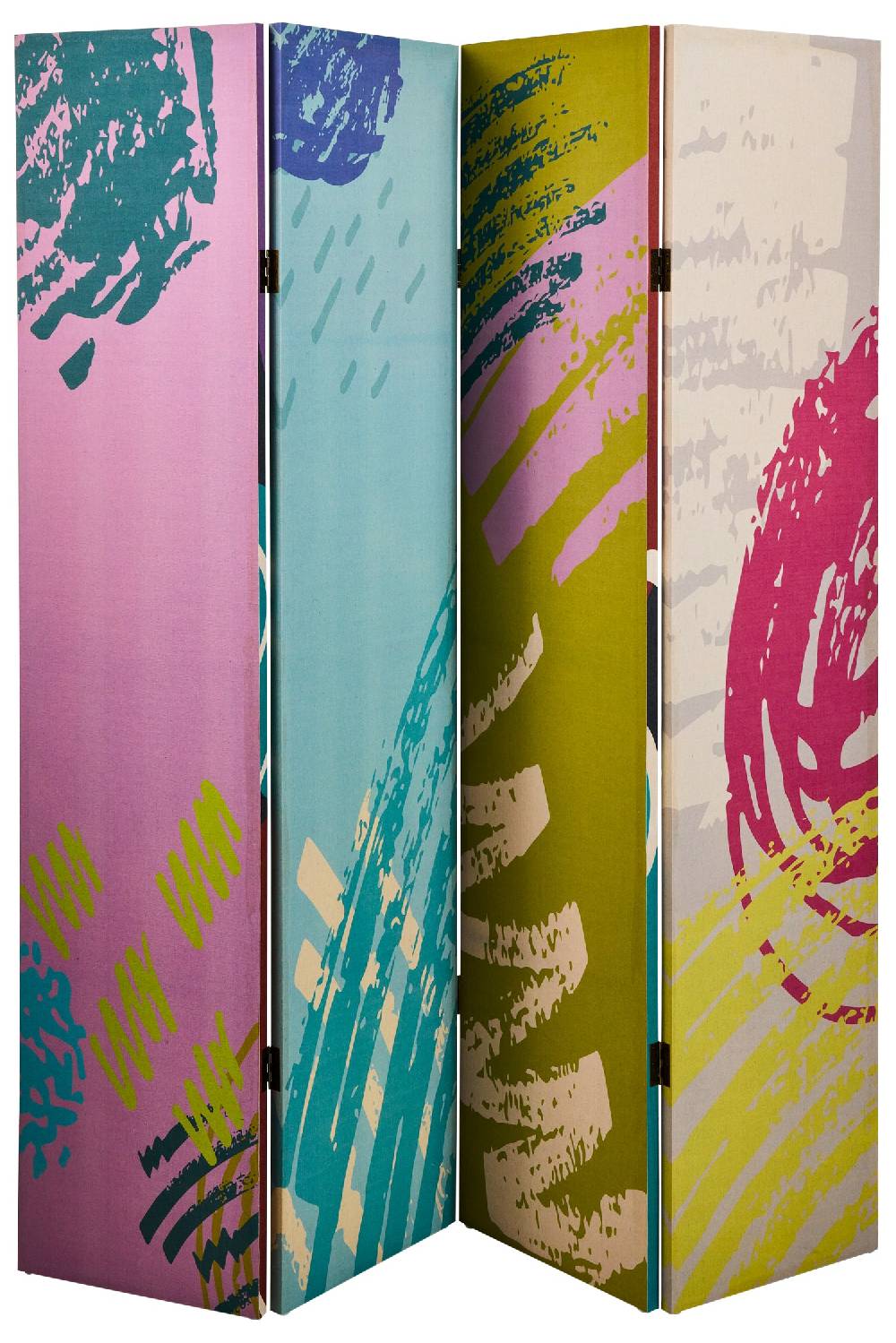 Novità Home Paravento - Day & Night 4 Ante Linen