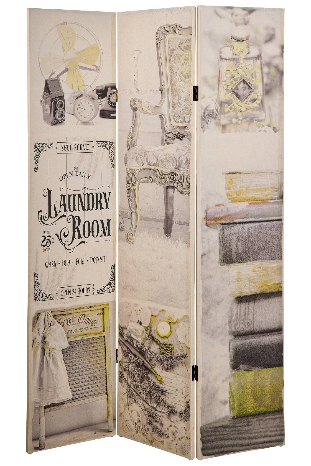 Novità Home Paravento - Laundry Room 3 Ante Linen