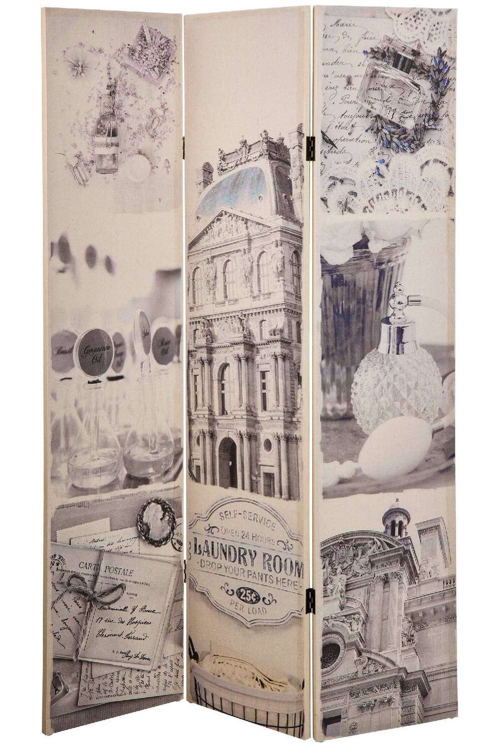 Novità Home Paravento - Laundry Room 3 Ante Linen