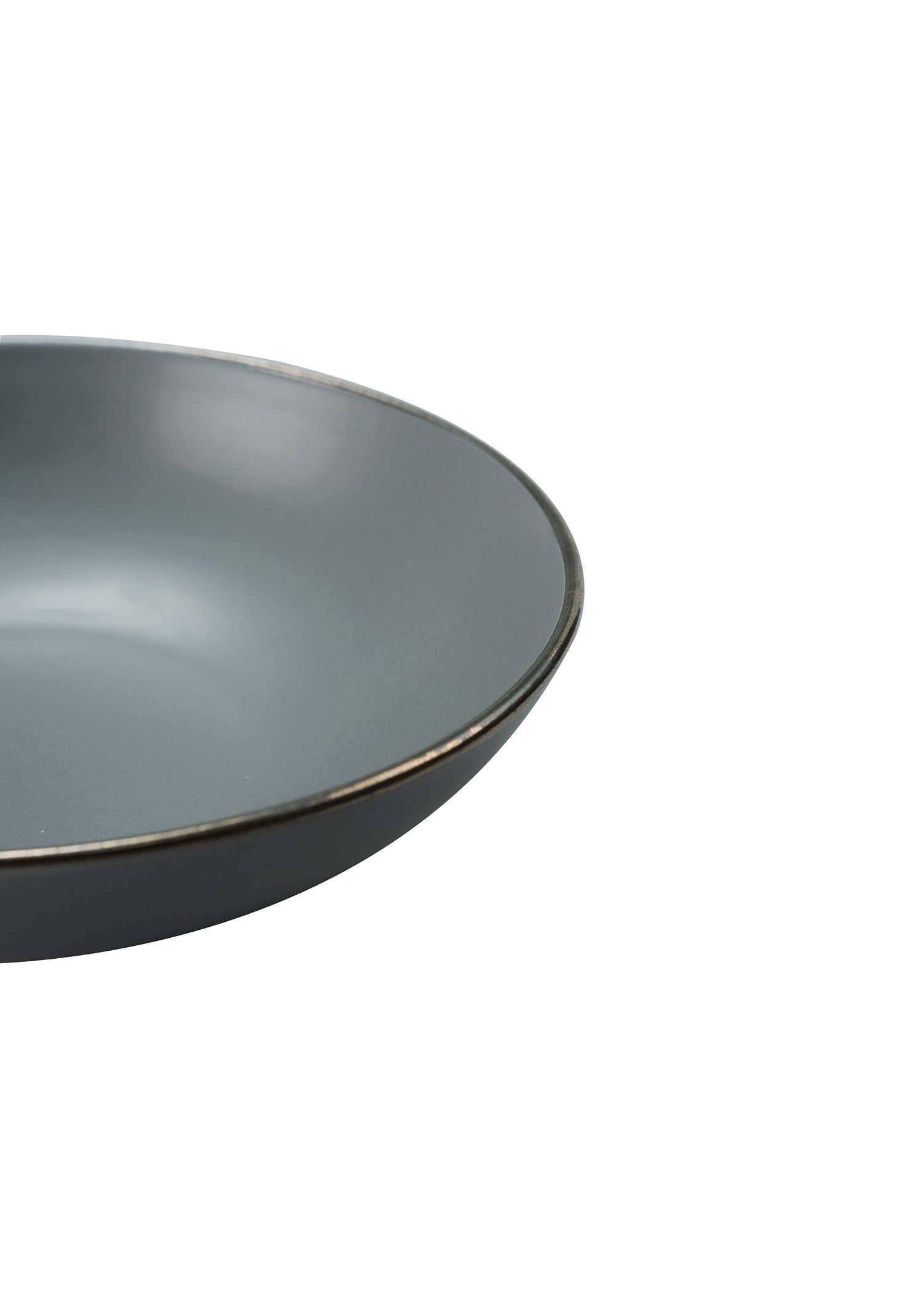 Novità Home Piatto Grigio Con Rimmel Marrone