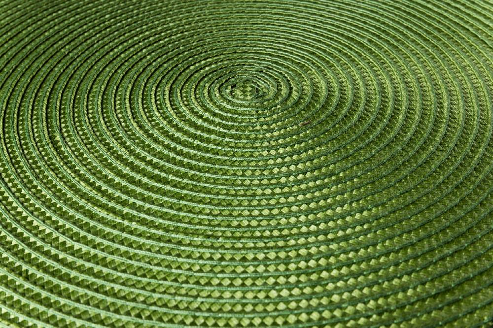 Novità Home Placemate - Treccina Tondo Set 1/4 Green