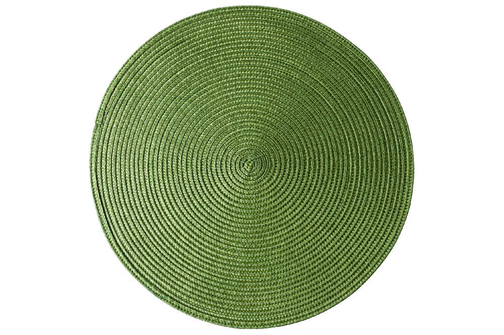 Novità Home Placemate - Treccina Tondo Set 1/4 Green