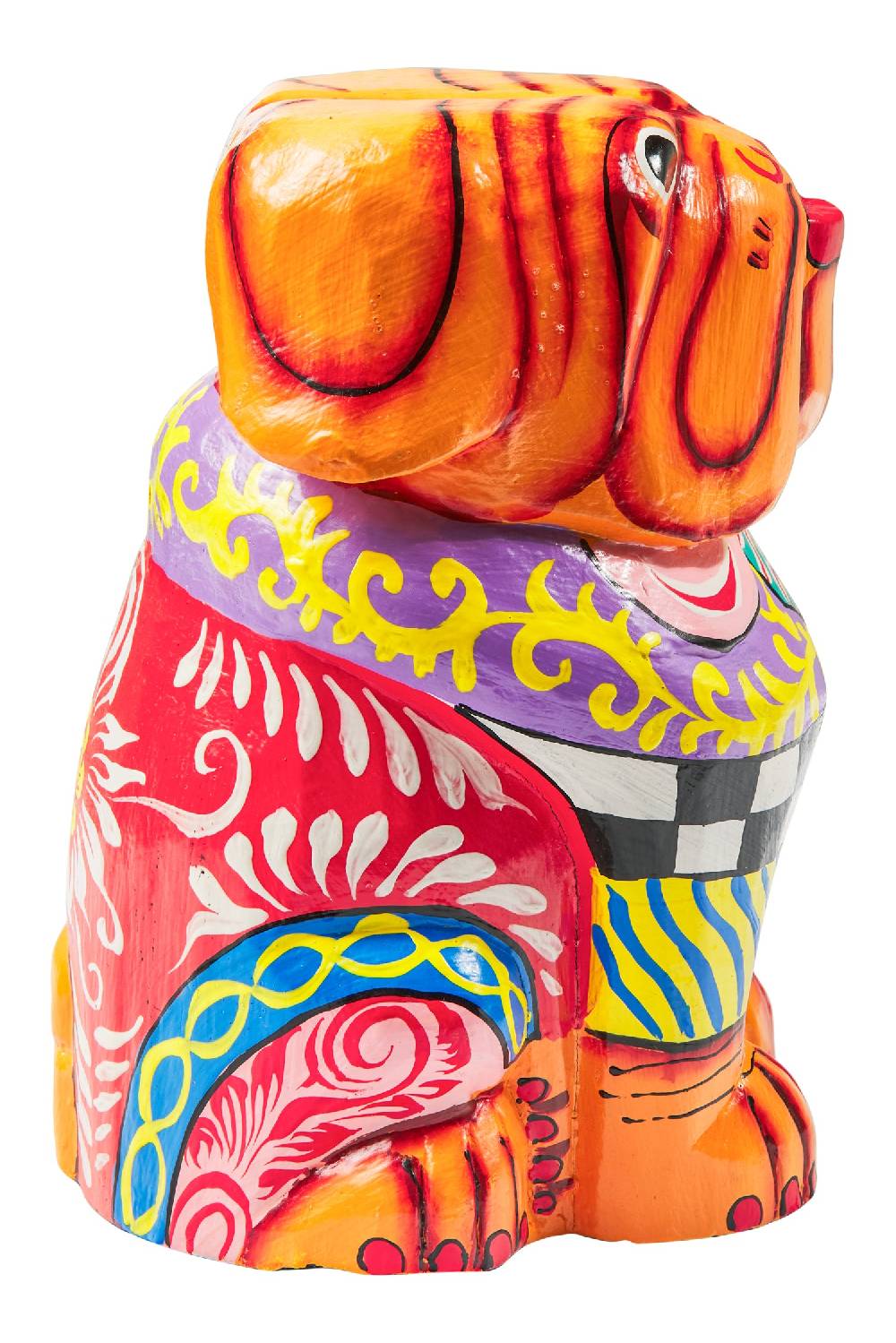 Novità Home Popart -Bulldog Arancio Verde