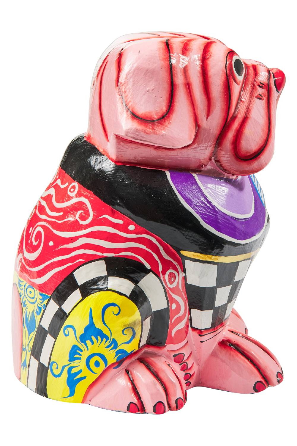 Novità Home Popart -Bulldog Rosa Giallo Nero