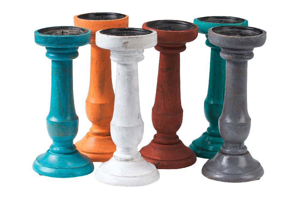 Novità Home Porta Candele Grigio