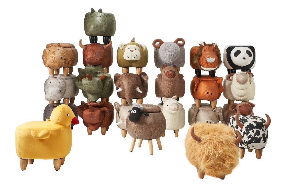 Novità Home Pouf In Pelliccia Sintetica - Sharpei