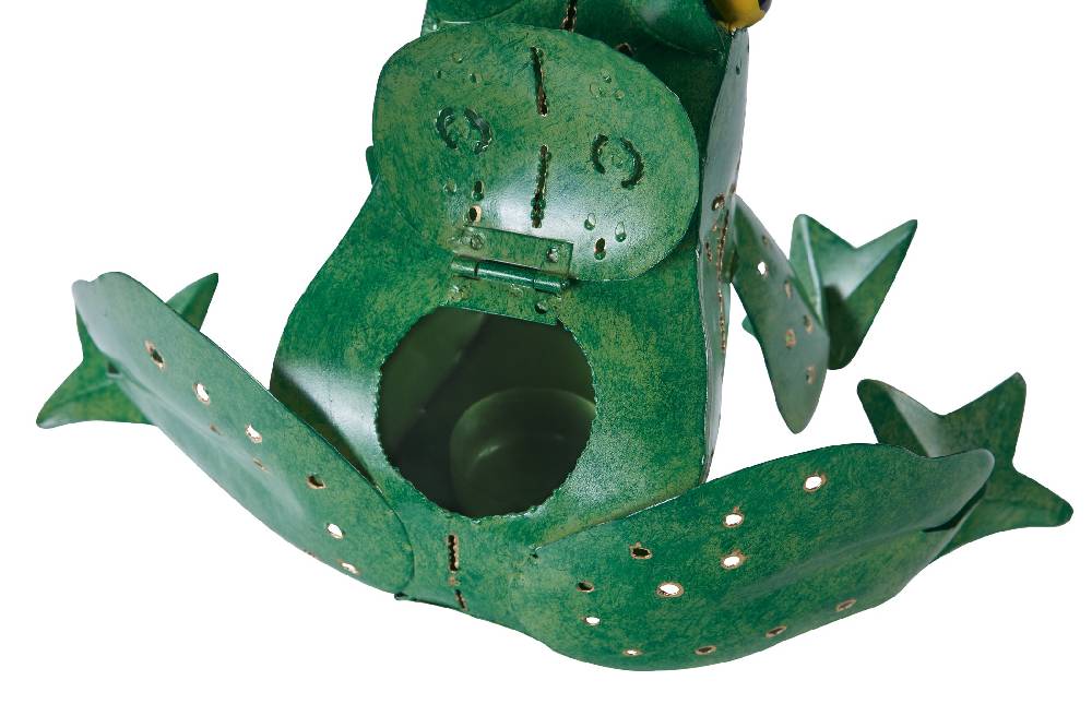 Novità Home Rana Porta Candela In Metallo Verde