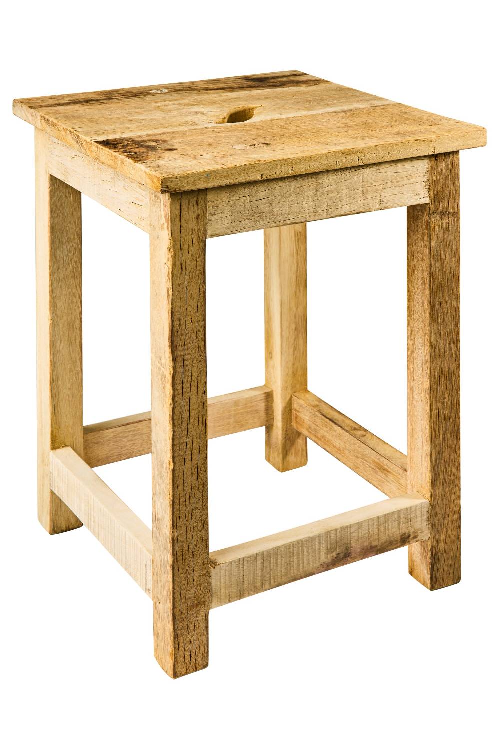 Novità Home Recycle - Sgabello Legno Chiaro