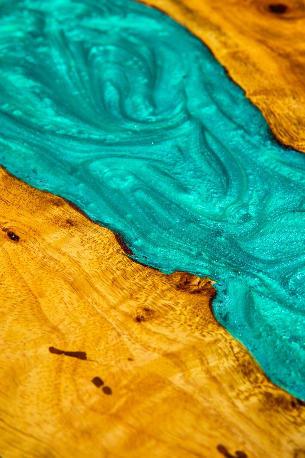 Novità Home Resin - Set 3 Tavolini Smeraldo