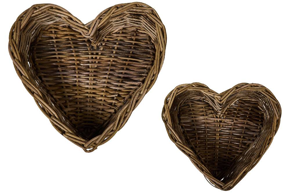 Novità Home Rush Weaves - Ceste Cuori Set 1/2