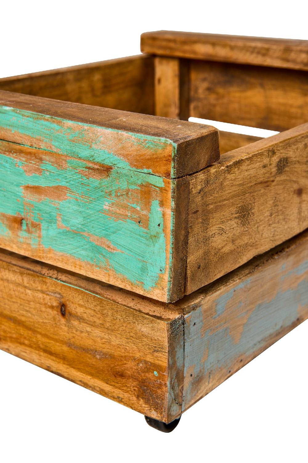 Novità Home Set 2 Cassette Legno 48cm