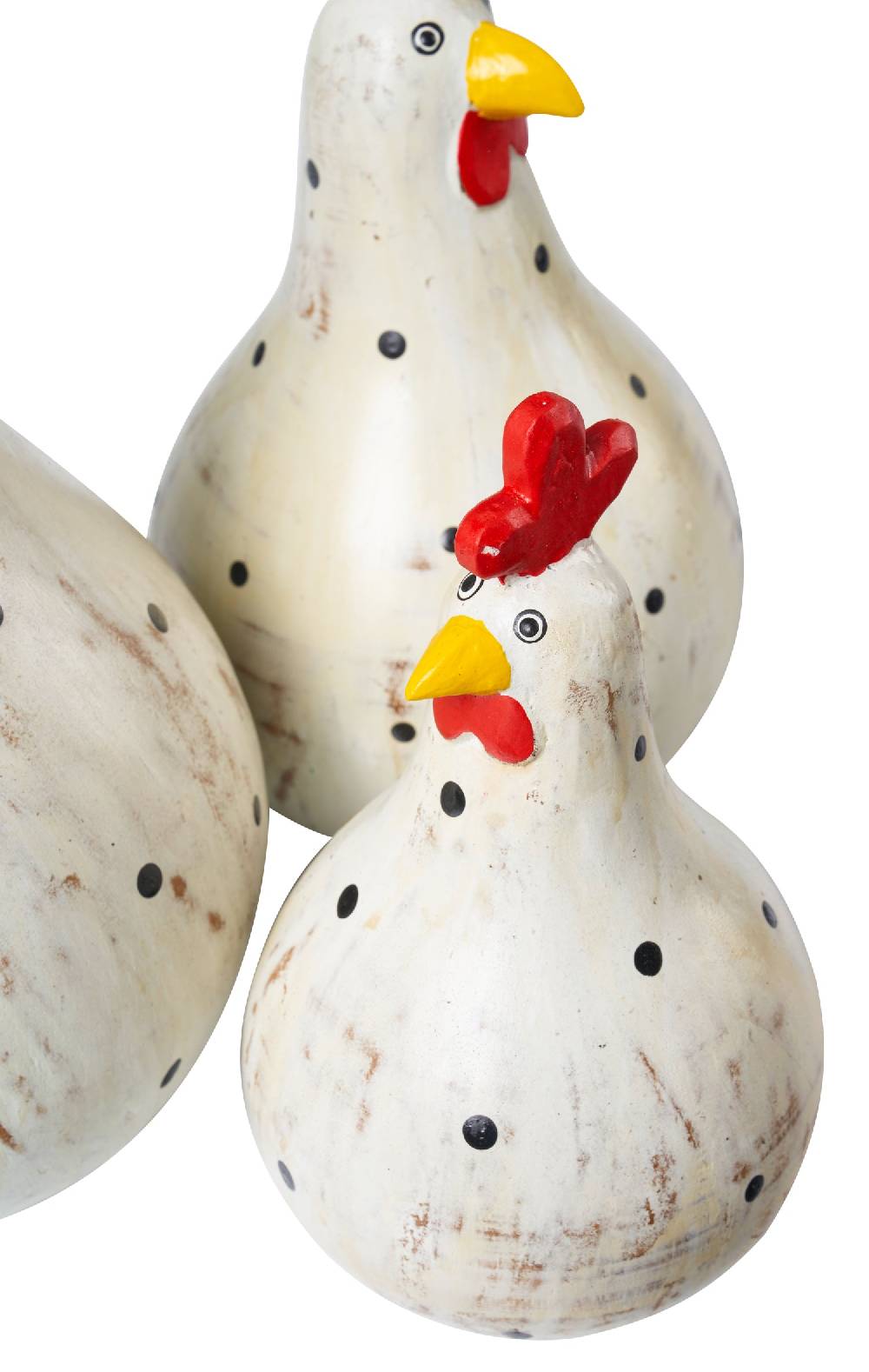 Novità Home Set 3 Galline In Albesia